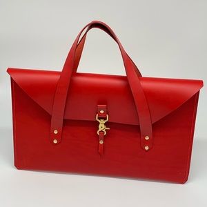 Leather women’s laptop bag